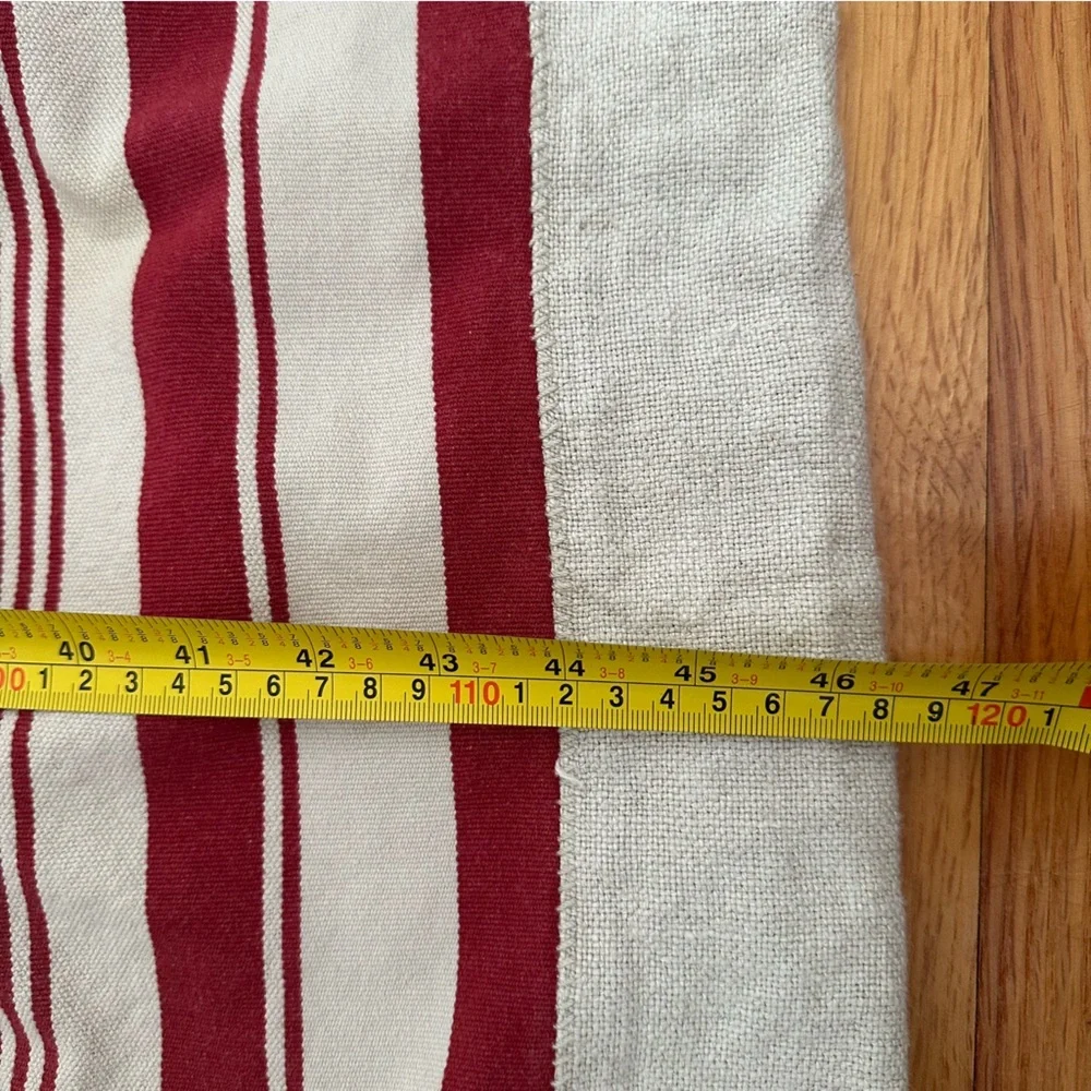 Pottery Barn Stripe Red And Cream 50